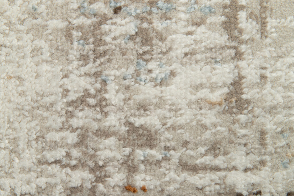 Covor Retro Gri Roșcat Albastru Linii Modern