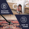 Covor Ritz Maro Negru Ornamente