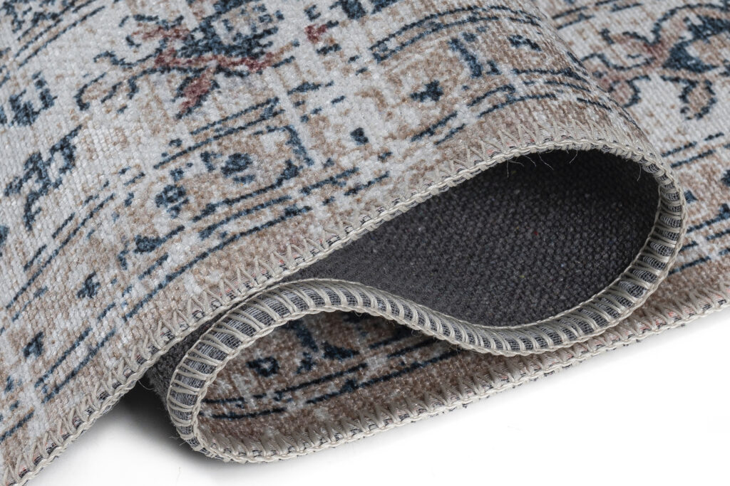 Covor Ritz Bej Albastru Ornamente