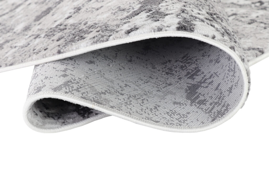 Covor Sky Rotund Gri Deschis Modern Lemn
