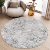 Covor Sky Rotund Gri Geometric Diamante