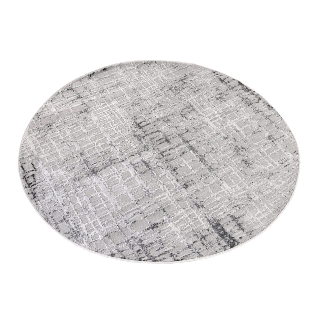 Covor Sky Rotund Gri Modern Carouri