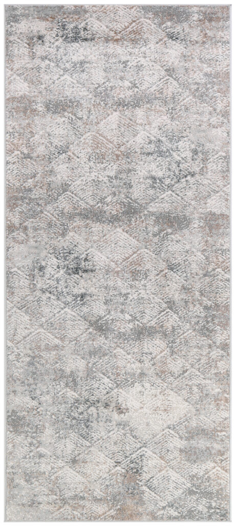 Covor Traversă Valley Gri Bej Geometric Pătrat