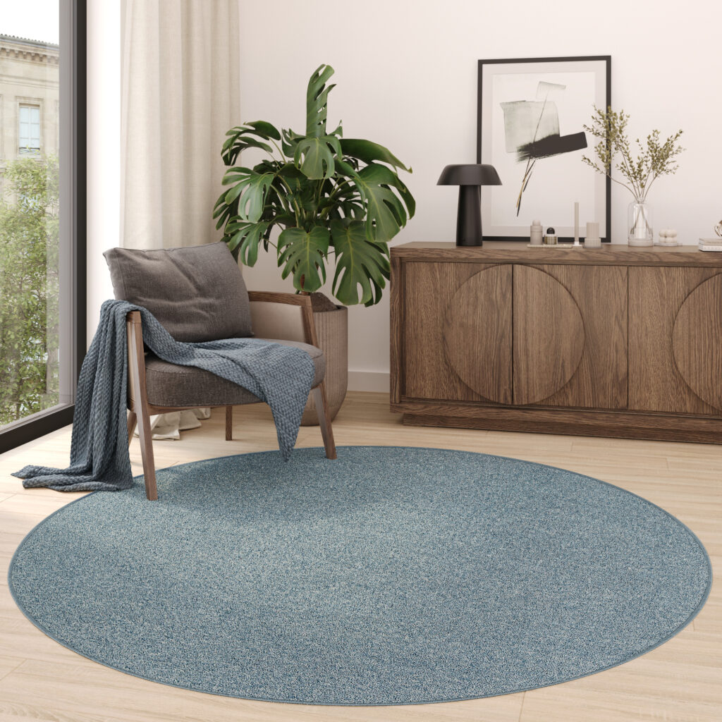 Covor Nizza Albastru Modern Antiderapant