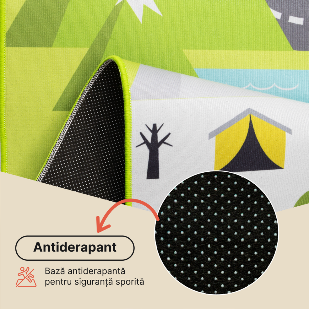 Covor pentru copii Joy Verde Stradă Antiderapant