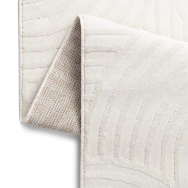 Covor Hygge Alb Rupt Ovale