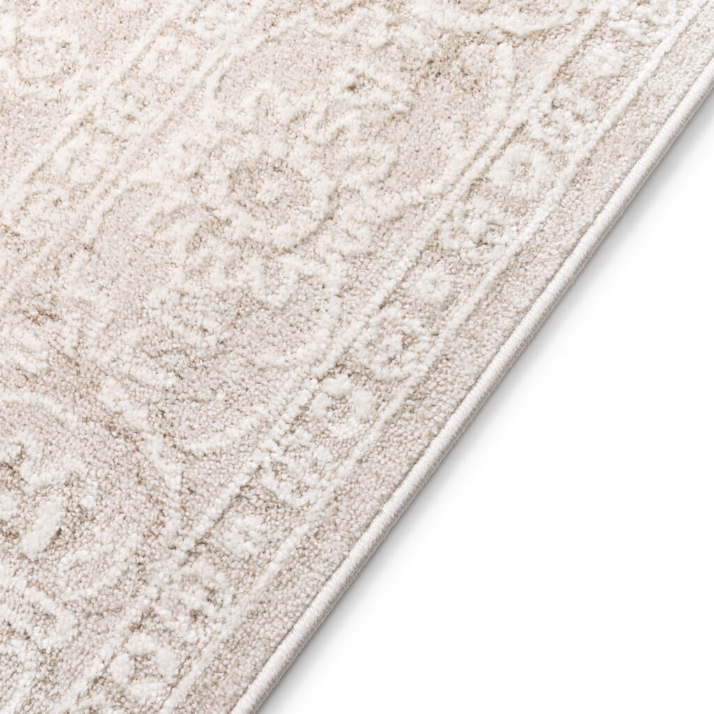 Covor Trend Pătrat Bej Floral Vintage
