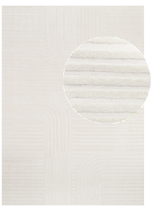 Covor Hygge Alb Rupt Dungi