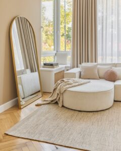 Covor Lână Loni Maro Deschis