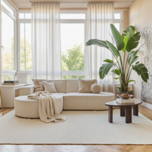 Covor Lână Loni Alb