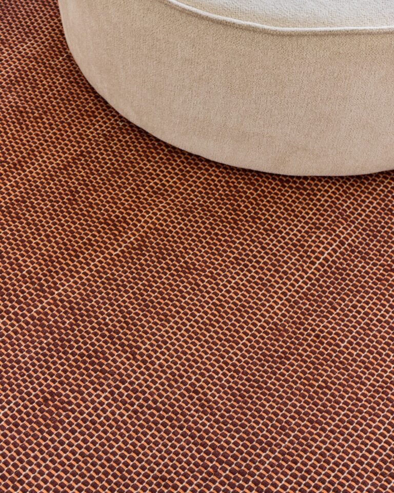 Covor Lână Loni Maro Închis