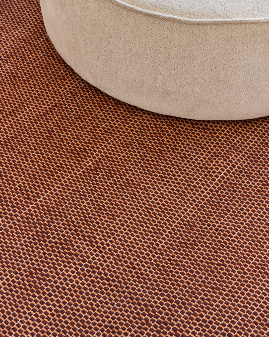 Covor Lână Loni Maro Închis