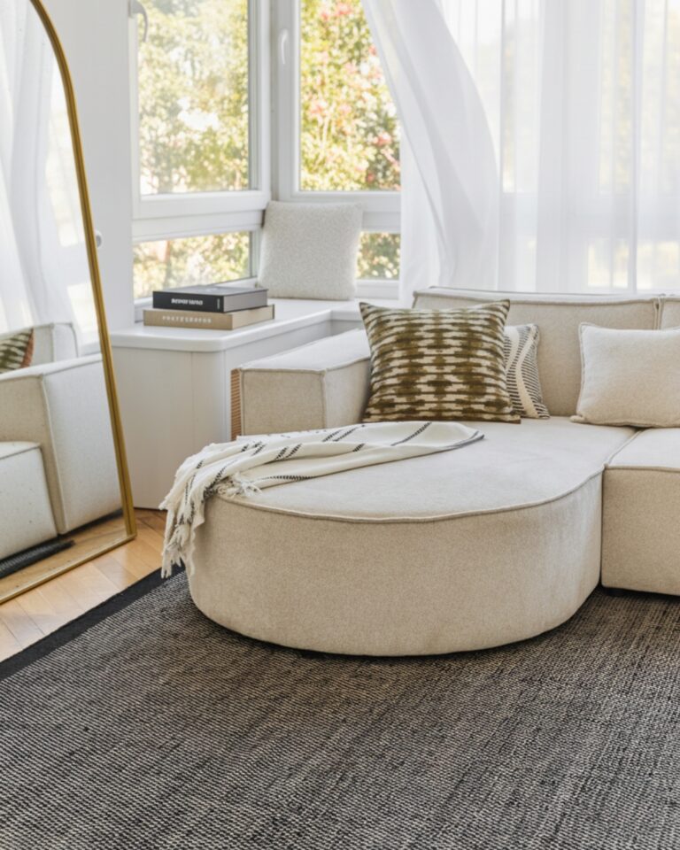 Covor Lână Loni Negru