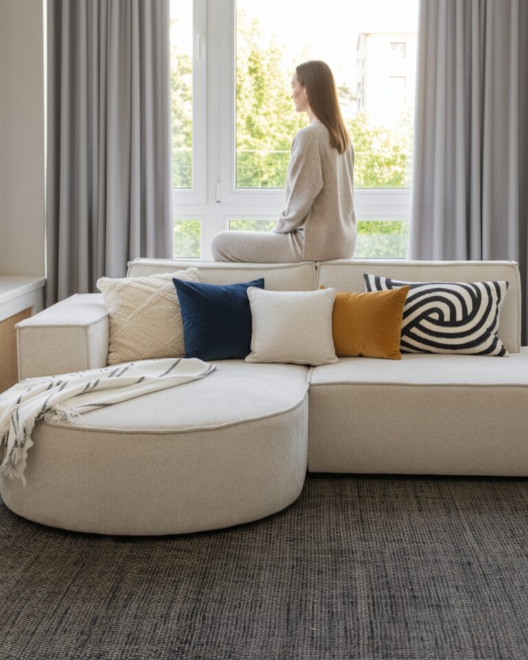 Covor Lână Loni Negru