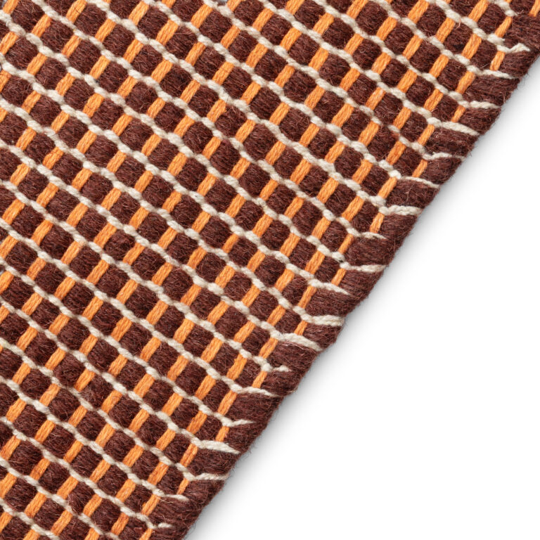 Covor Lână Loni Maro Închis