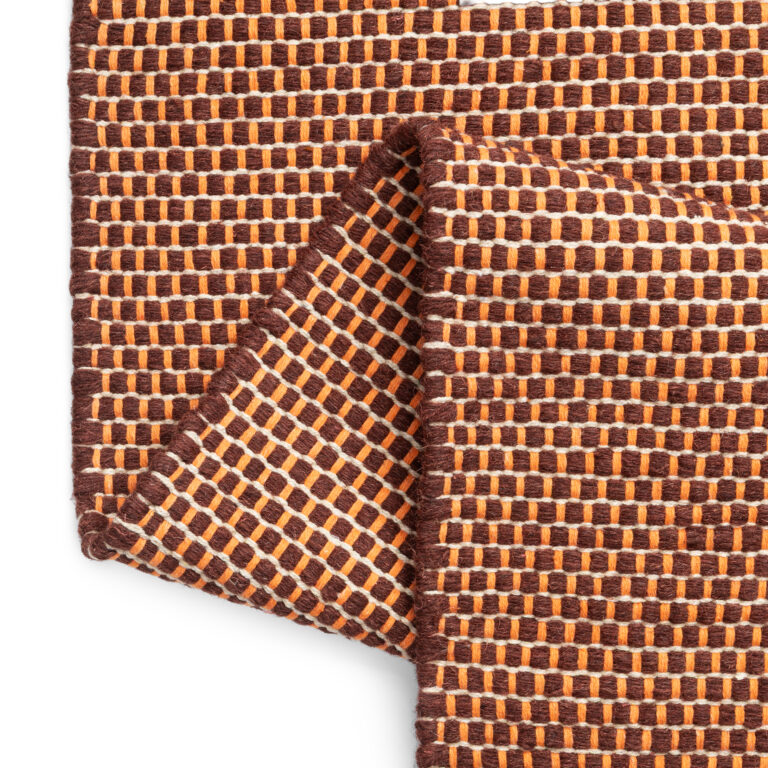 Covor Lână Loni Maro Închis