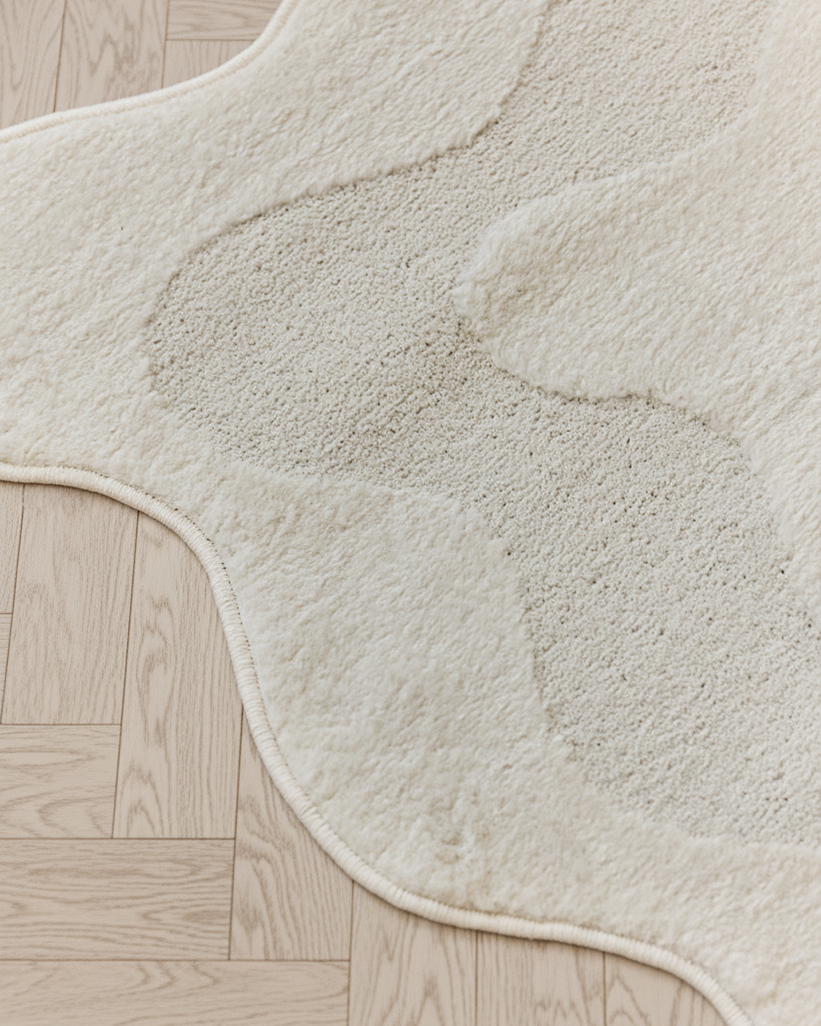 Covor Terra Crem Val Formă Neregulată