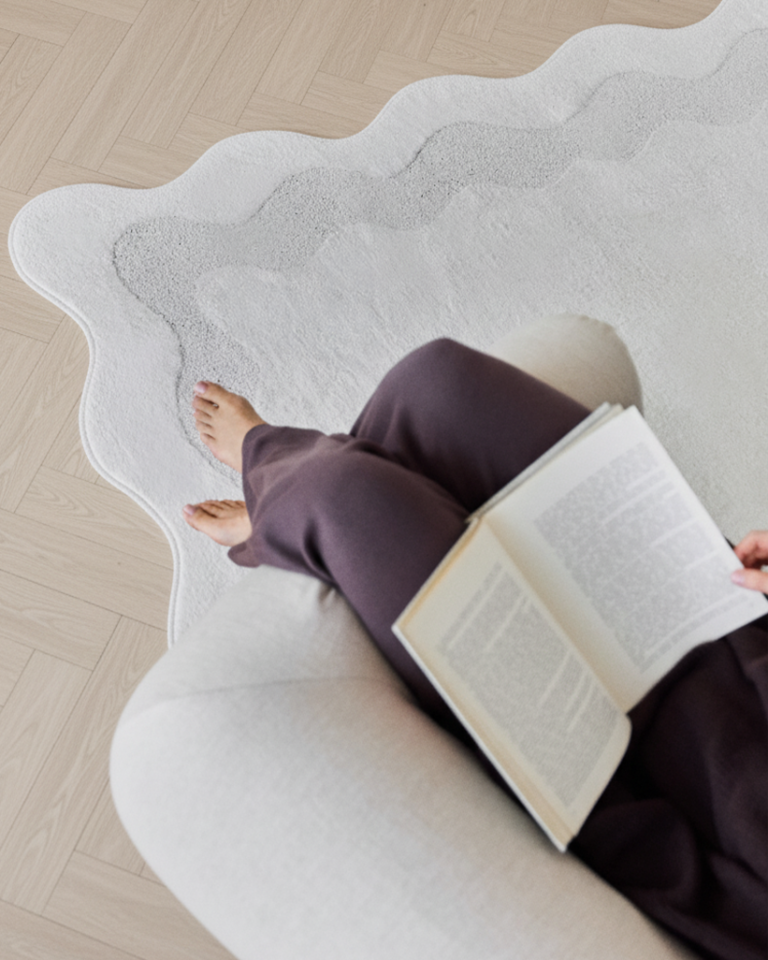 Covor Terra Crem Val Formă Neregulată