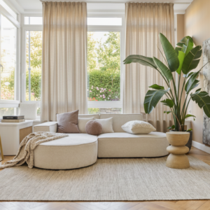 Covor Lână Loni Maro Deschis