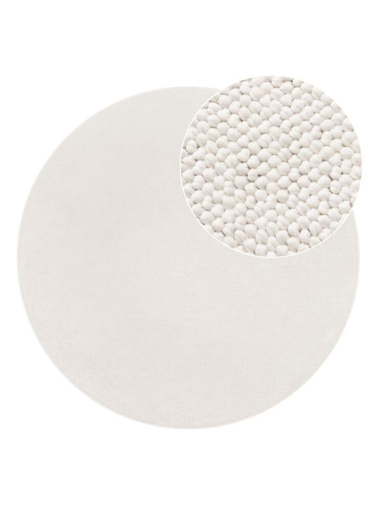 Covor Agra Rotund Crem Modern