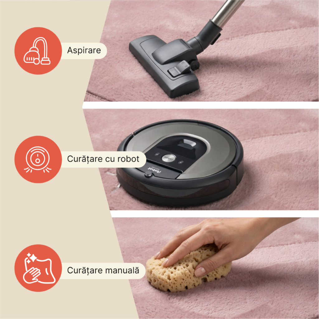 Covor pentru copii Fluffin Rotund Roz