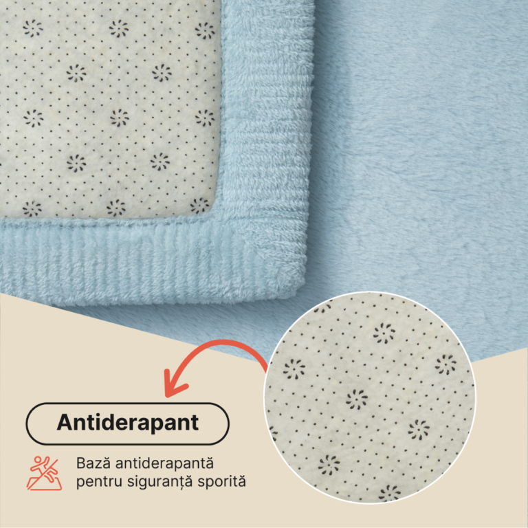 Covor pentru copii Fluffin Albastru