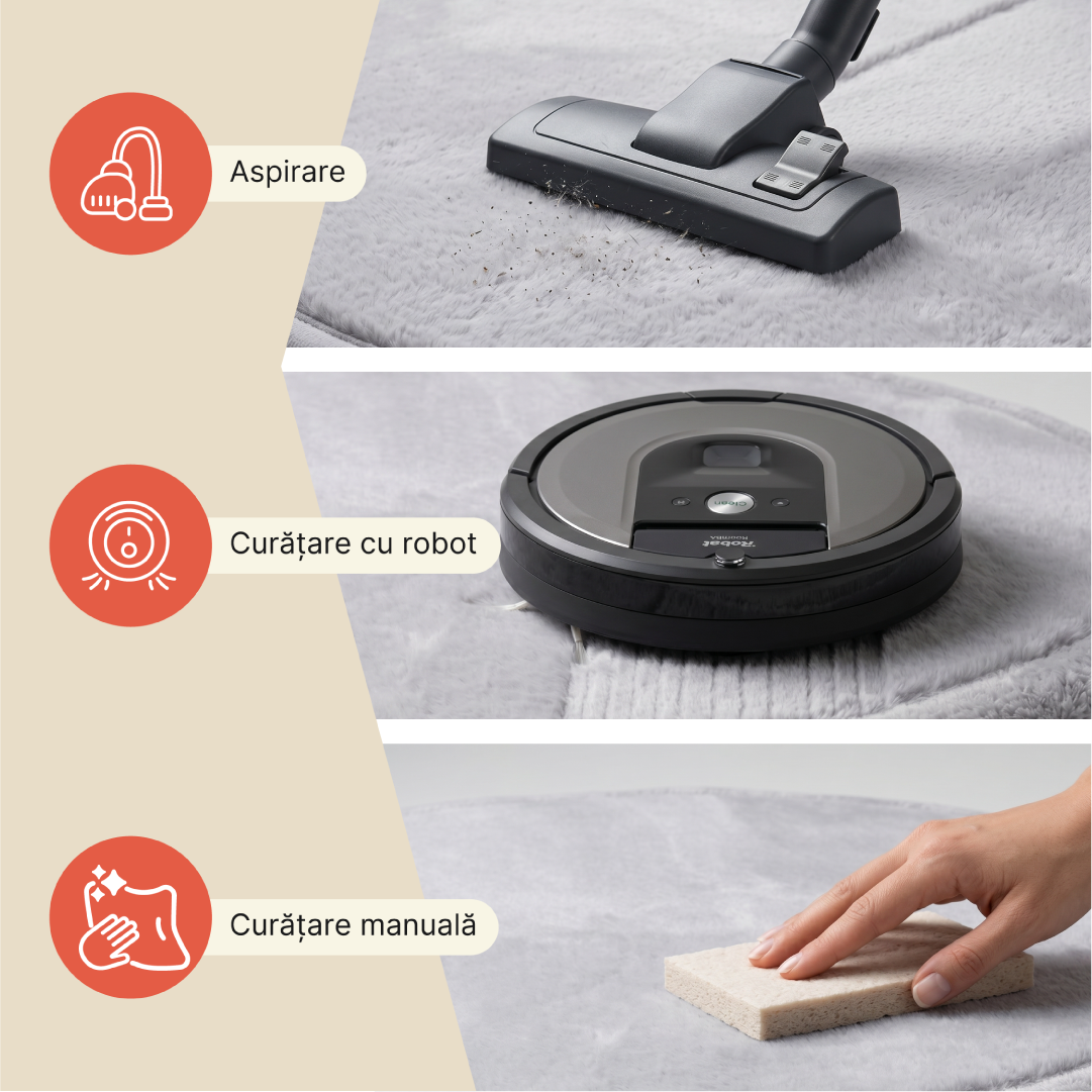 Covor pentru copii Fluffin Gri Deschis