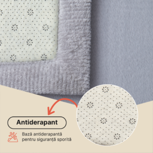 Covor pentru copii Fluffin Gri Deschis