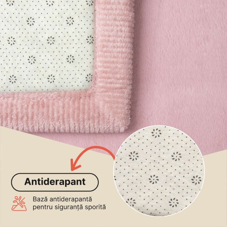 Covor pentru copii Fluffin Roz