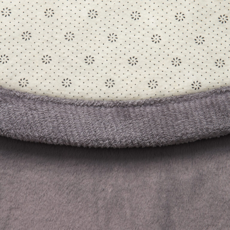 Covor pentru copii Fluffin Rotund Gri Închis