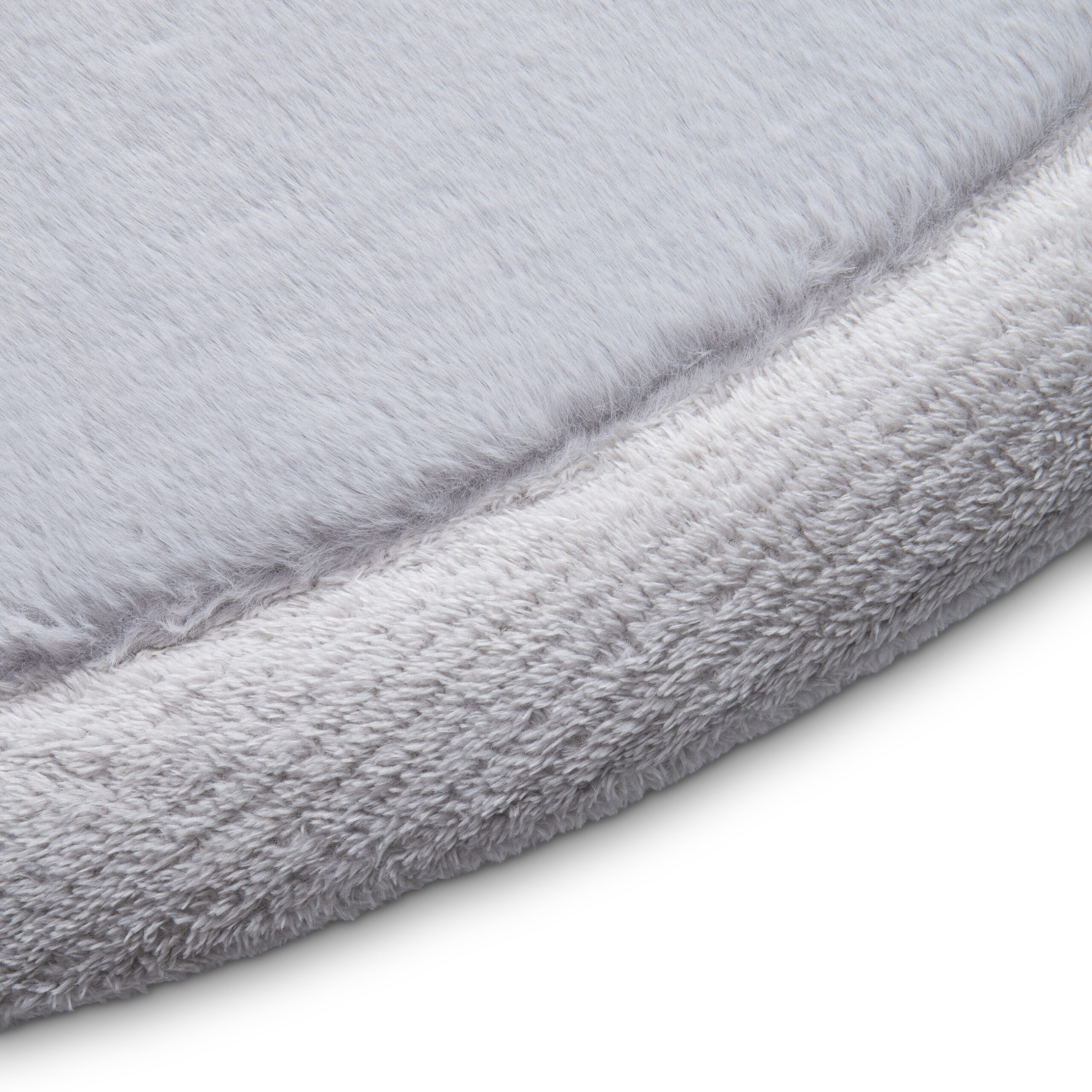 Covor pentru copii Fluffin Rotund Gri Deschis