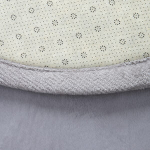 Covor pentru copii Fluffin Rotund Gri Deschis