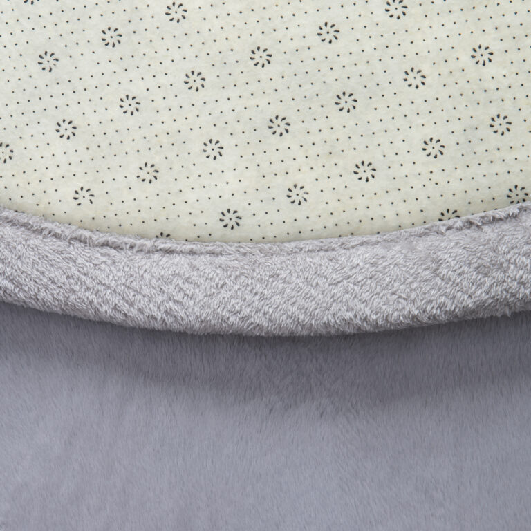 Covor pentru copii Fluffin Rotund Gri Deschis