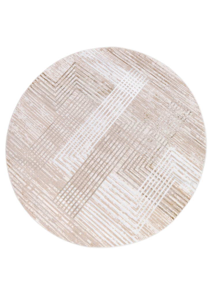 Covor Crystal Rotund Bej Maro Crem Dungi