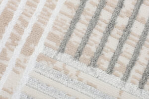 Covor Crystal Rotund Gri Bej Crem Dungi