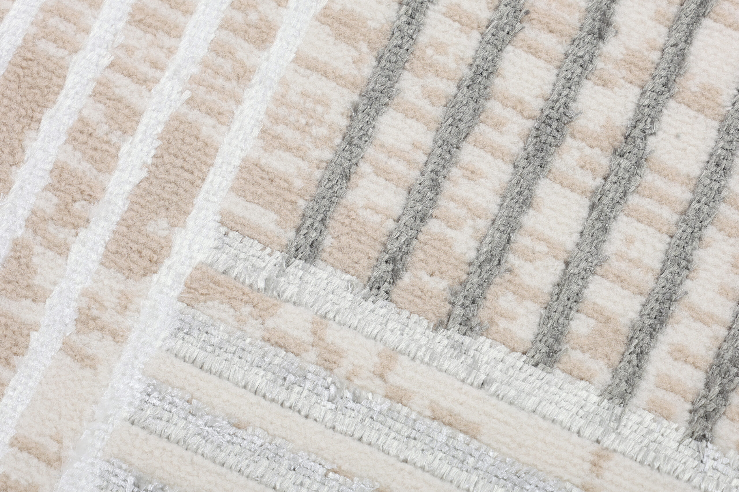 Covor Crystal Rotund Gri Bej Crem Dungi