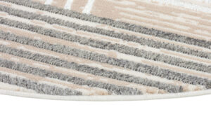 Covor Crystal Rotund Gri Bej Crem Dungi