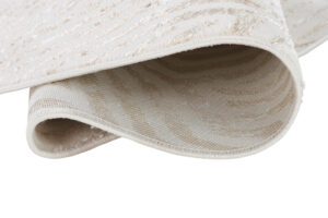 Covor Crystal Rotund Maro Crem Bej Linii