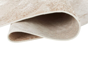 Covor Crystal Rotund Maro Bej Marmură