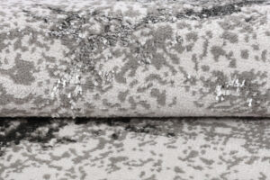 Covor Crystal Rotund Gri Deschis Marmură