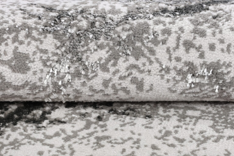 Covor Crystal Rotund Gri Deschis Marmură