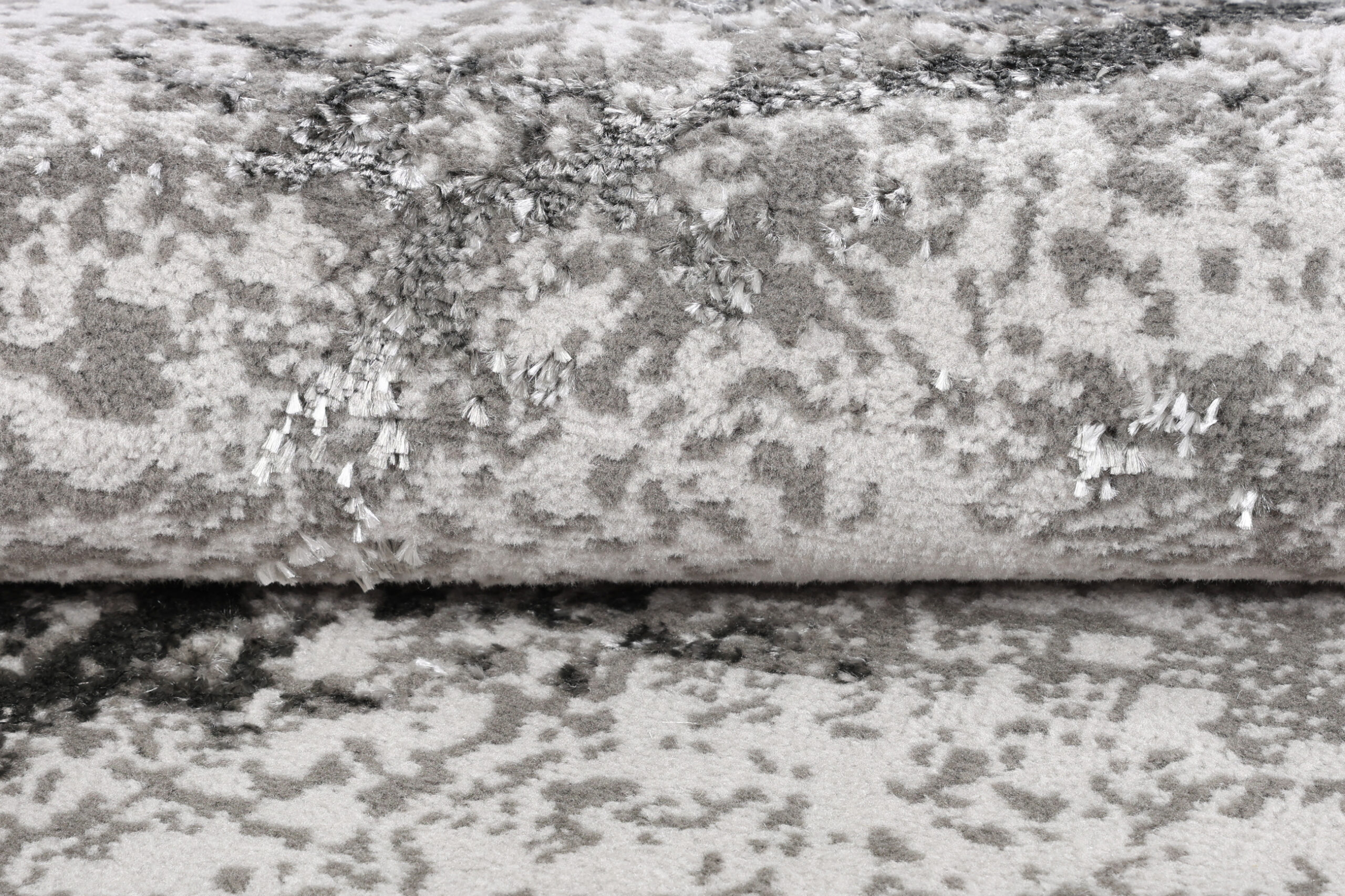 Covor Crystal Rotund Gri Deschis Marmură