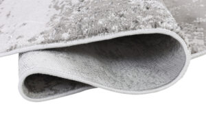 Covor Crystal Rotund Gri Deschis Marmură