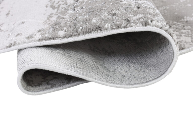 Covor Crystal Rotund Gri Deschis Marmură