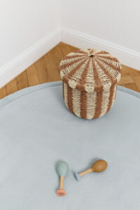 Covor pentru copii Fluffin Rotund Albastru