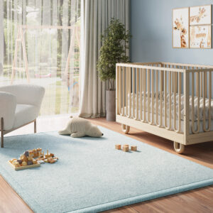 Covor pentru copii Fluffin Albastru
