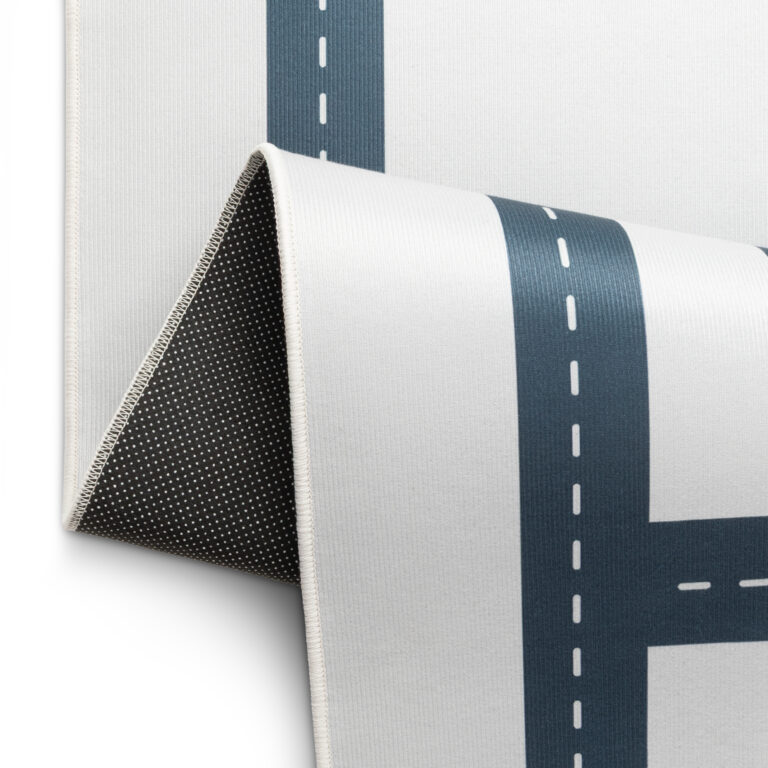 Covor Copii Snooki Oraș Gri Albastru Marin Antiderapant