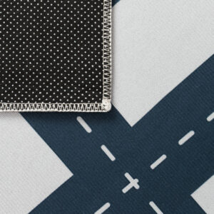 Covor Copii Snooki Oraș Gri Albastru Marin Antiderapant