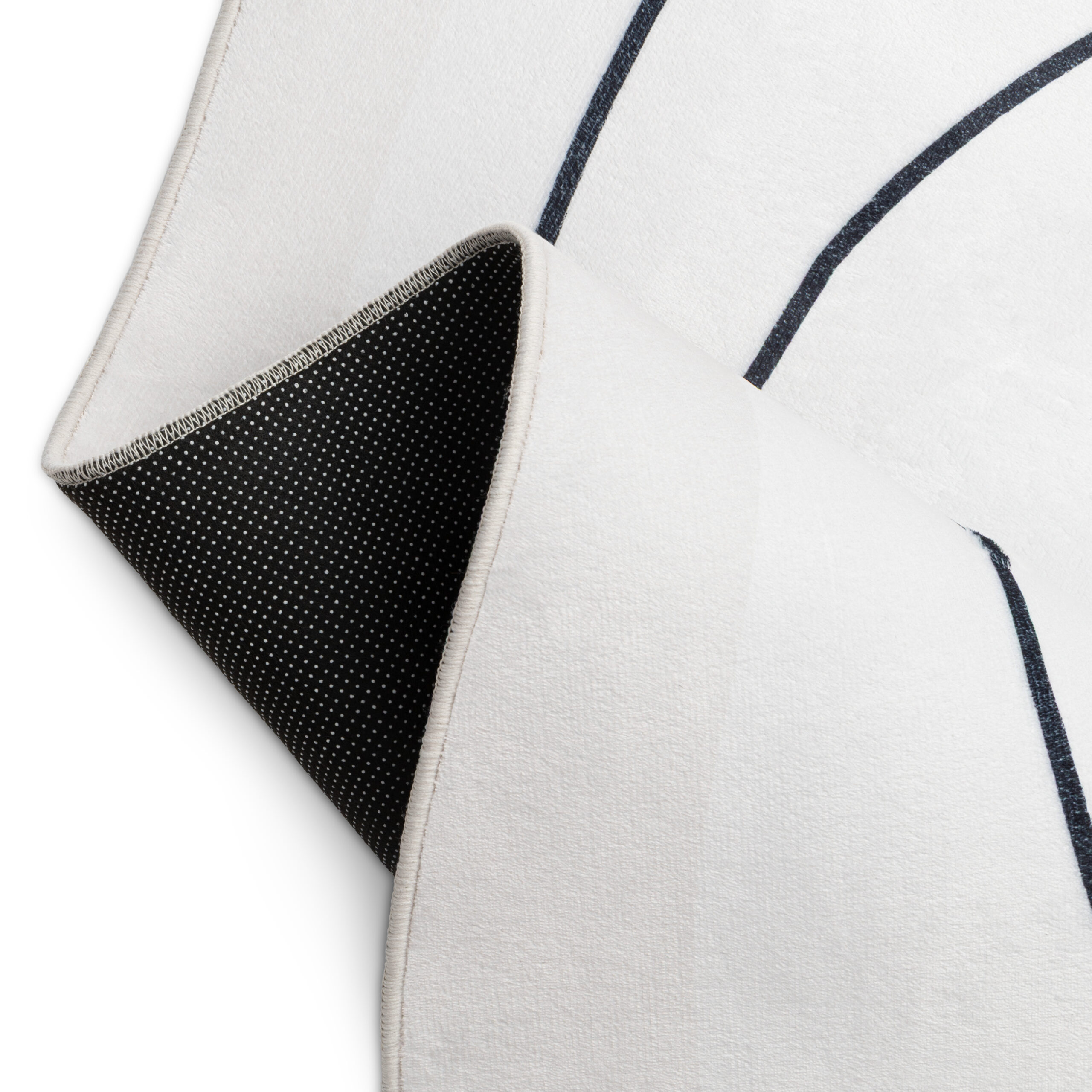 Covor Wisp Cu Formă Neregulată Alb Linii