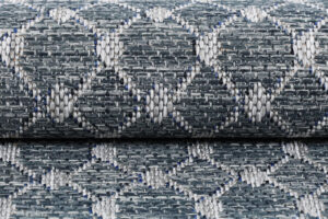 Covor Exterior Melissa Albastru Romburi